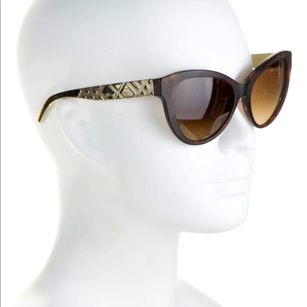 BURBERRY Acetate Cat-Eye Sunglasses brown